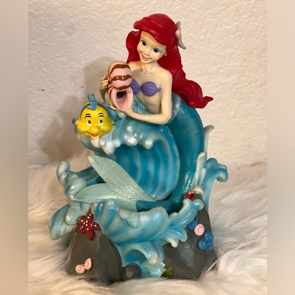 Vintage 1988 Disney Princess Ariel The Little Mermaid Musical Water Fountain